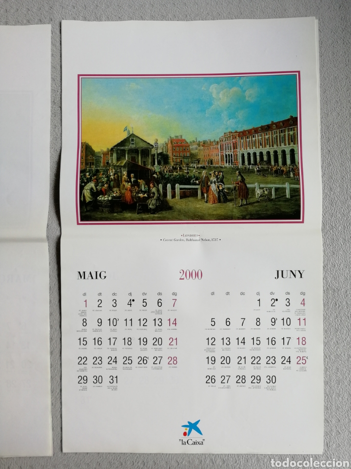 Coleccionismo calendarios: CALENDARI ANY 2000. LA CAIXA - Foto 3