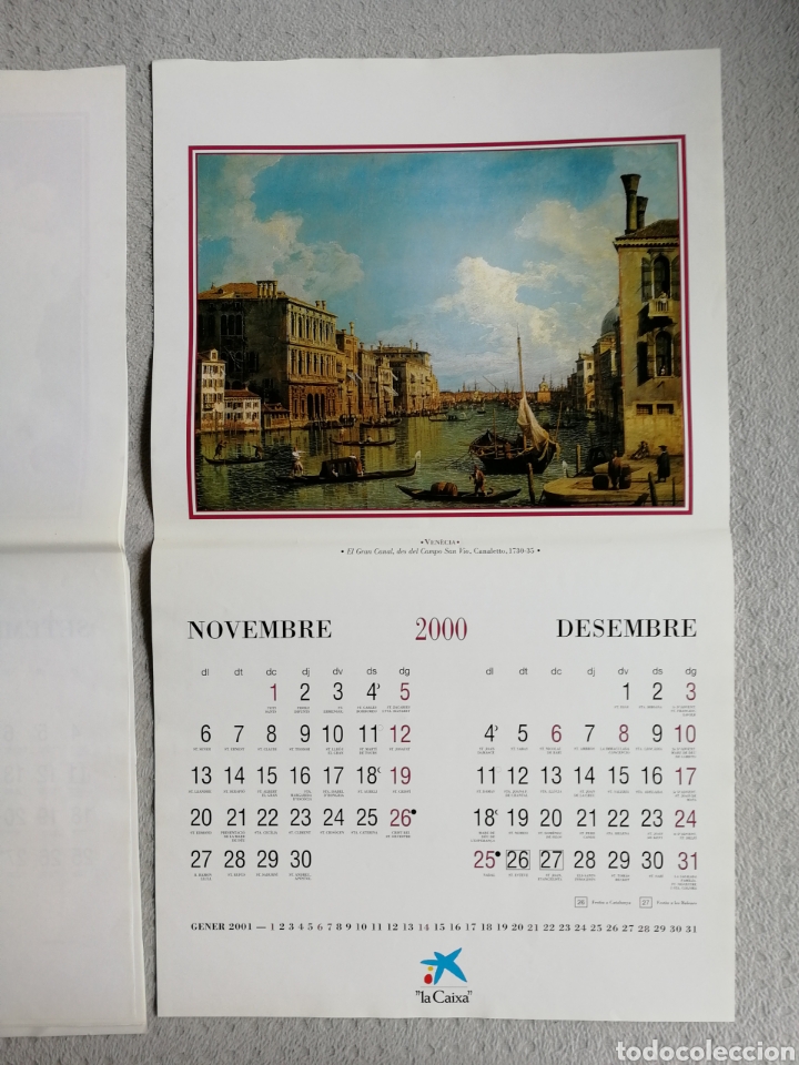 Coleccionismo calendarios: CALENDARI ANY 2000. LA CAIXA - Foto 4
