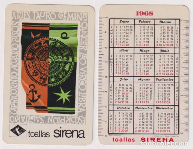 Collezionismo Calendari: Calendario Fournier. Toallas Sirena 1968