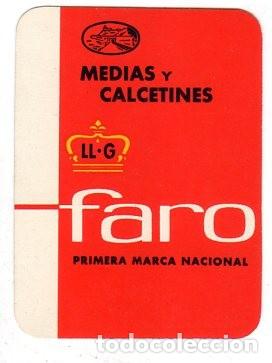 Coleccionismo calendarios: CALENDARIOS. MEDIAS Y CALCETINES FARO. 1963. MEDIDAS : 9 X 6 CM APROX. VER FOTOS.