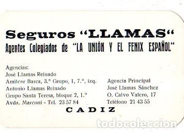 Coleccionismo calendarios: CALENDARIOS. SEGUROS LLAMAS. LA UNION Y EL FENIX. 1968. MEDIDAS : 10 X 6.5 CM APROX. VER FOTOS.