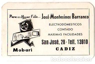 Coleccionismo calendarios: CALENDARIOS. MOBARI. JOSE MONTENSINOS BARRANCO. 1965. MEDIDAS : 10 X 6.5 CM APROX. VER FOTOS.
