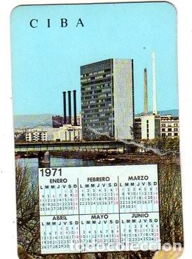 Coleccionismo calendarios: CALENDARIOS. CIBA. CIBALGINA. 1970. MEDIDAS : 10 X 7 CM APROX. VER FOTOS.