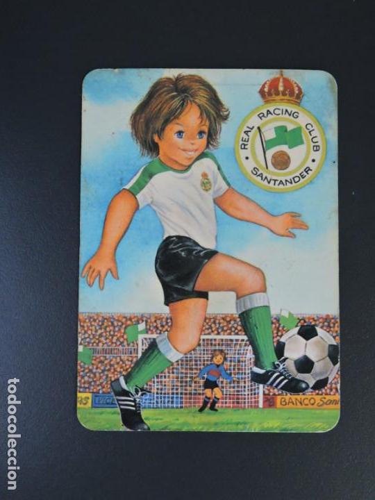 Coleccionismo Calendarios: Calendario bolsillo - F&Uacute;TBOL RACING SANTANDER - SERIE BO N&ordm; 5.345 - SOLARES CANTABRIA - A&ntilde;o 1989