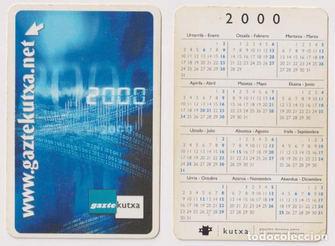 Coleccionismo calendarios: Calendario Gaztekutxa 2000 - Foto 1