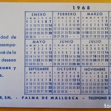 Coleccionismo Calendarios: POSTAL CALENDARIO NAVIDAD 1968 SAN JOSÉ DE LA MONTAÑA MALLORCA. Lote 165815069