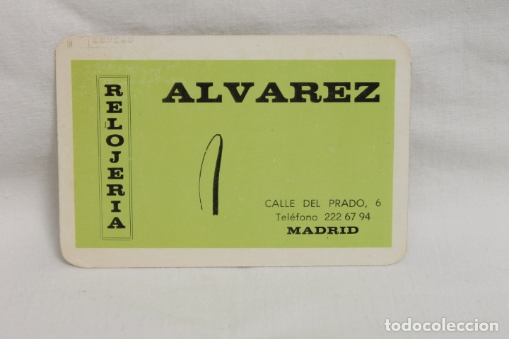 Collectionnisme Calendriers: CALENDARIO 1968, RELOJERIA ALVAREZ, MADRID, CALLE DEL PRADO 6, N&ordm; 2