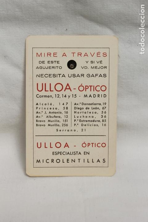 Collectionnisme Calendriers: CALENDARIO 1968, ULLOA OPTICO, MADRID, MIRE A TRAVES DE ES AGUJERITO....N&ordm; 2