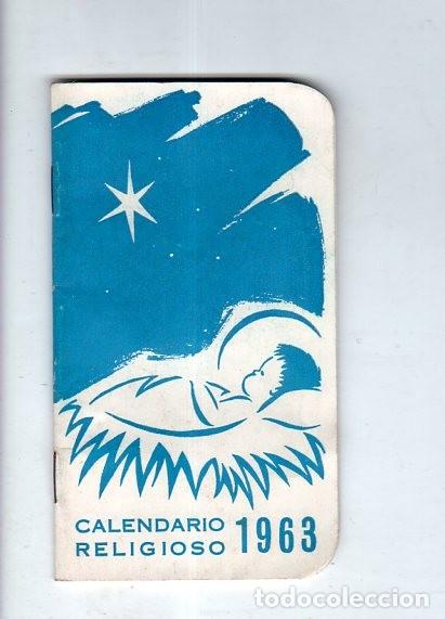 Colecionismo Calend&aacute;rios: CALENDARIO RELIGIOSO. AL BON MARCHE. LA HABANA. 1963.