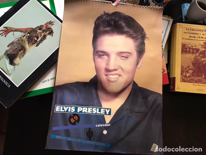Coleccionismo calendarios: Calendario. Elvis Presley 1.989