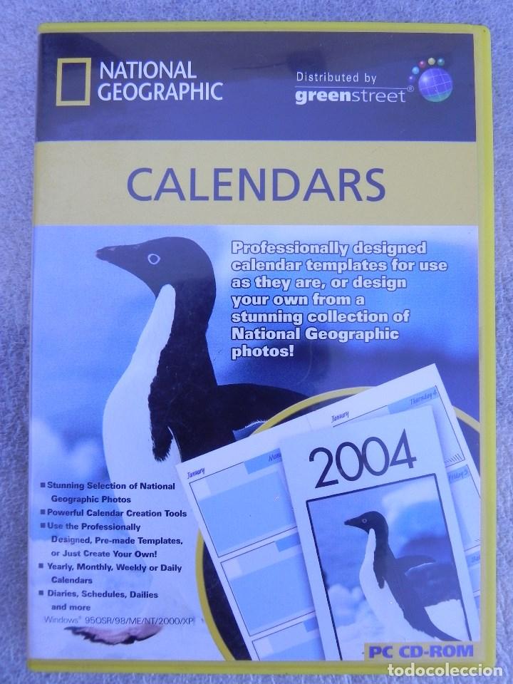 Collectionnisme Calendriers: National Geographic Calendars PC CD-Rom. Patrones para creaci&oacute;n de calendarios. A&ntilde;o 2003.