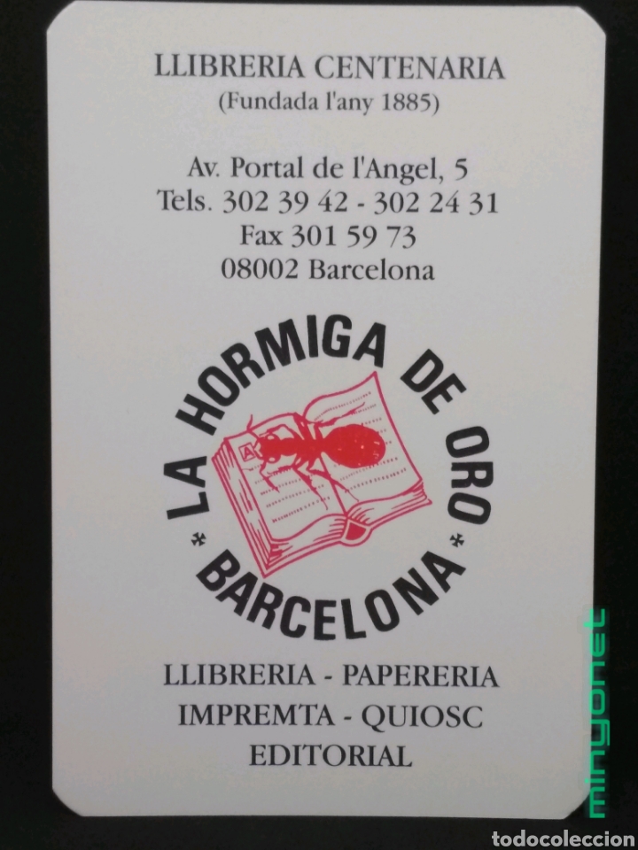 Coleccionismo calendarios: Calendario de La Hormiga de oro de 1996