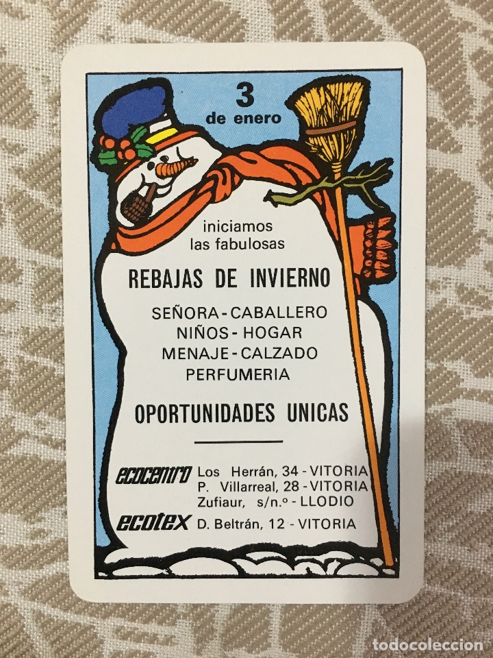 Colecionismo Calend&aacute;rios: calendario fournier 1986, nuevo
