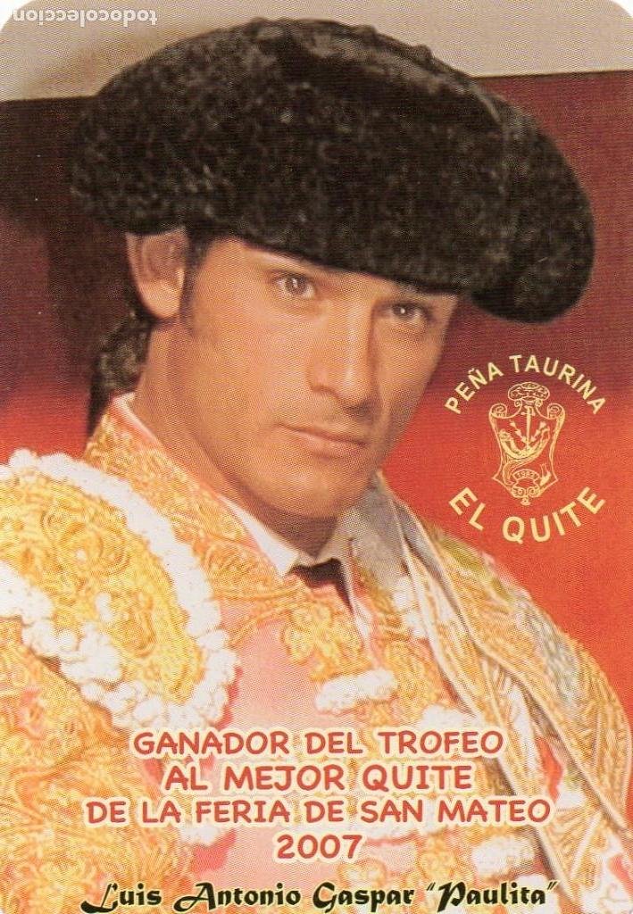 Coleccionismo calendarios: Calendario de TOROS - Publicidad 2008 - PE&Ntilde;A TAURINA EL QUITE