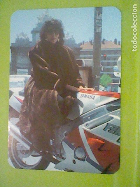 Coleccionismo calendarios: CHOLLO PIEL  1996 PUBLICIDAD PELETERIA MUJER ABRIGO DE PIEL SOBRE MOTO YAMAHA PUERTA ALCALA