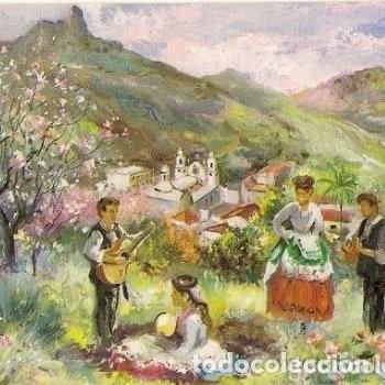 Coleccionismo Calendarios: -26570 CALENDARIO PINTURA PICNIC, A&Ntilde;O 2000, CON PUBLICIDAD ,SERIE EGC 42, TRAJES REGIONALES, FOLKLOR