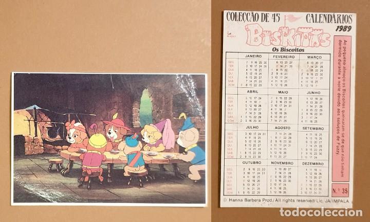 Coleccionismo calendarios: Hanna-Barbera - CALENDARIO EDITADO EN PORTUGAL - 1989 - BISKITAS - OS BISCOITOS - N&ordm; 35