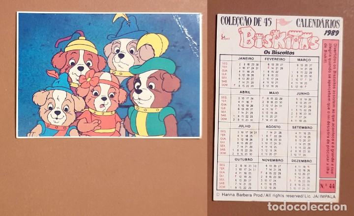 Coleccionismo calendarios: Hanna-Barbera - CALENDARIO EDITADO EN PORTUGAL - 1989 - BISKITAS - OS BISCOITOS - N&ordm; 44