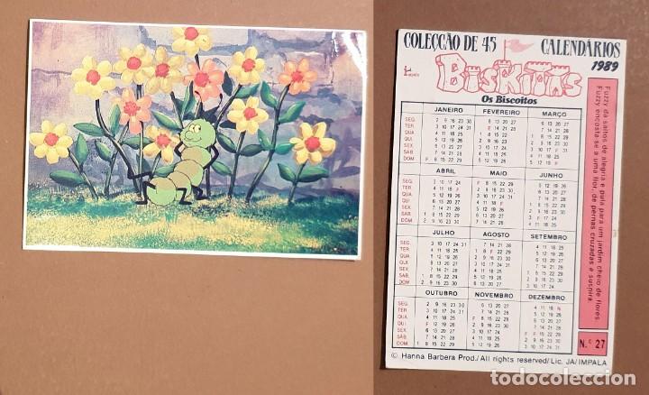 Coleccionismo calendarios: Hanna-Barbera - CALENDARIO EDITADO EN PORTUGAL - 1989 - BISKITAS - OS BISCOITOS - N&ordm; 27