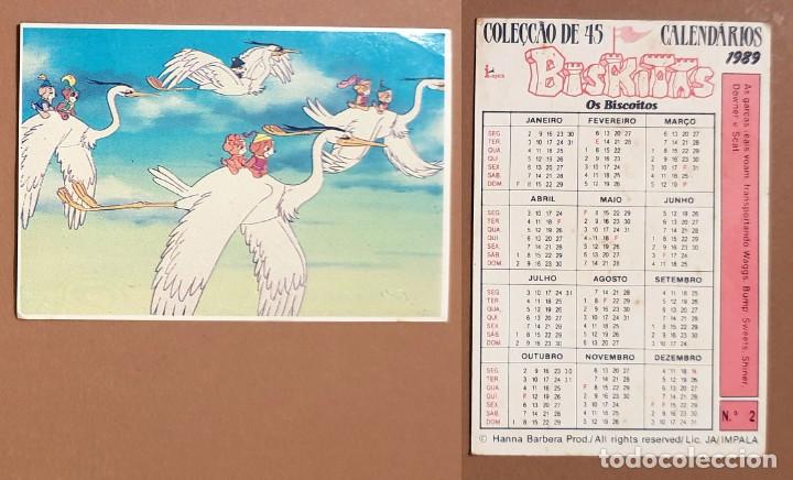 Coleccionismo calendarios: Hanna-Barbera - CALENDARIO EDITADO EN PORTUGAL - 1989 - BISKITAS - OS BISCOITOS - N&ordm; 2