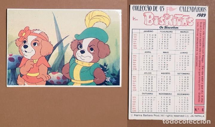 Coleccionismo calendarios: Hanna-Barbera - CALENDARIO EDITADO EN PORTUGAL - 1989 - BISKITAS - OS BISCOITOS - N&ordm; 6
