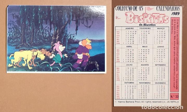 Coleccionismo calendarios: Hanna-Barbera - CALENDARIO EDITADO EN PORTUGAL - 1989 - BISKITAS - OS BISCOITOS - N&ordm; 33
