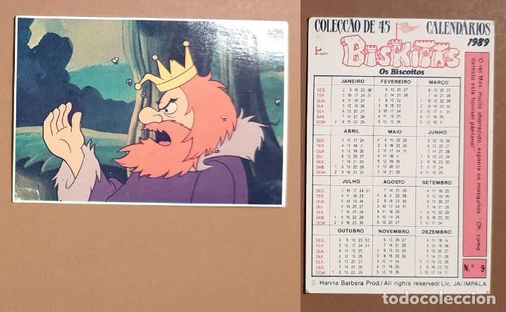 Coleccionismo calendarios: Hanna-Barbera - CALENDARIO EDITADO EN PORTUGAL - 1989 - BISKITAS - OS BISCOITOS - N&ordm; 9