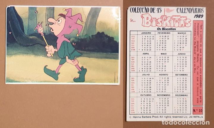 Coleccionismo calendarios: Hanna-Barbera - CALENDARIO EDITADO EN PORTUGAL - 1989 - BISKITAS - OS BISCOITOS - N&ordm; 10