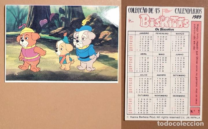 Coleccionismo calendarios: Hanna-Barbera - CALENDARIO EDITADO EN PORTUGAL - 1989 - BISKITAS - OS BISCOITOS - N&ordm; 7