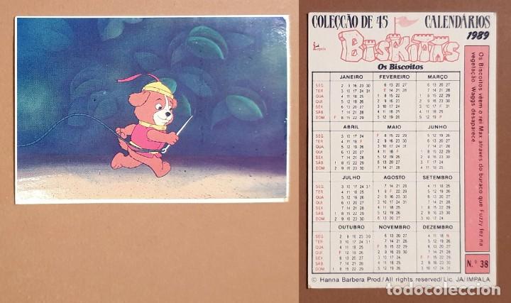 Coleccionismo calendarios: Hanna-Barbera - CALENDARIO EDITADO EN PORTUGAL - 1989 - BISKITAS - OS BISCOITOS - N&ordm; 38