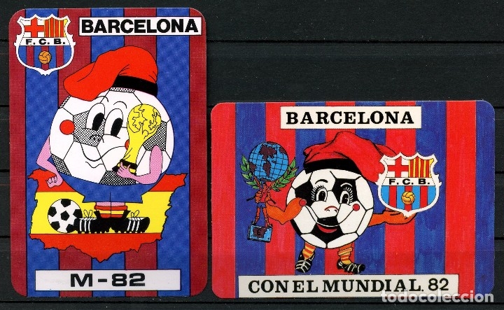 Coleccionismo calendarios: CALENDARIO, F&Uacute;TBOL CLUB BARCELONA, COPA MUNDIAL F&Uacute;TBOL, 1982