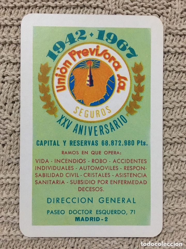Colecionismo Calend&aacute;rios: Calendario fournier 1968, nuevo