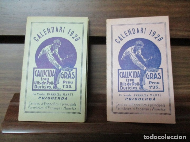 Coleccionismo calendarios: calendari 1928 lote de dos - Foto 1