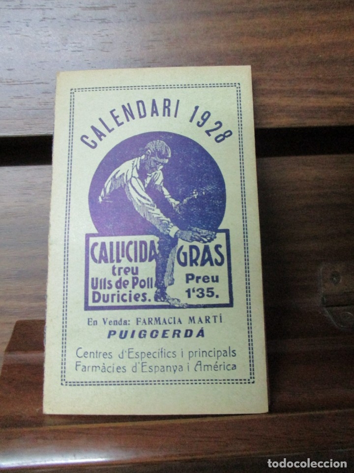 Coleccionismo calendarios: calendari 1928 lote de dos - Foto 2
