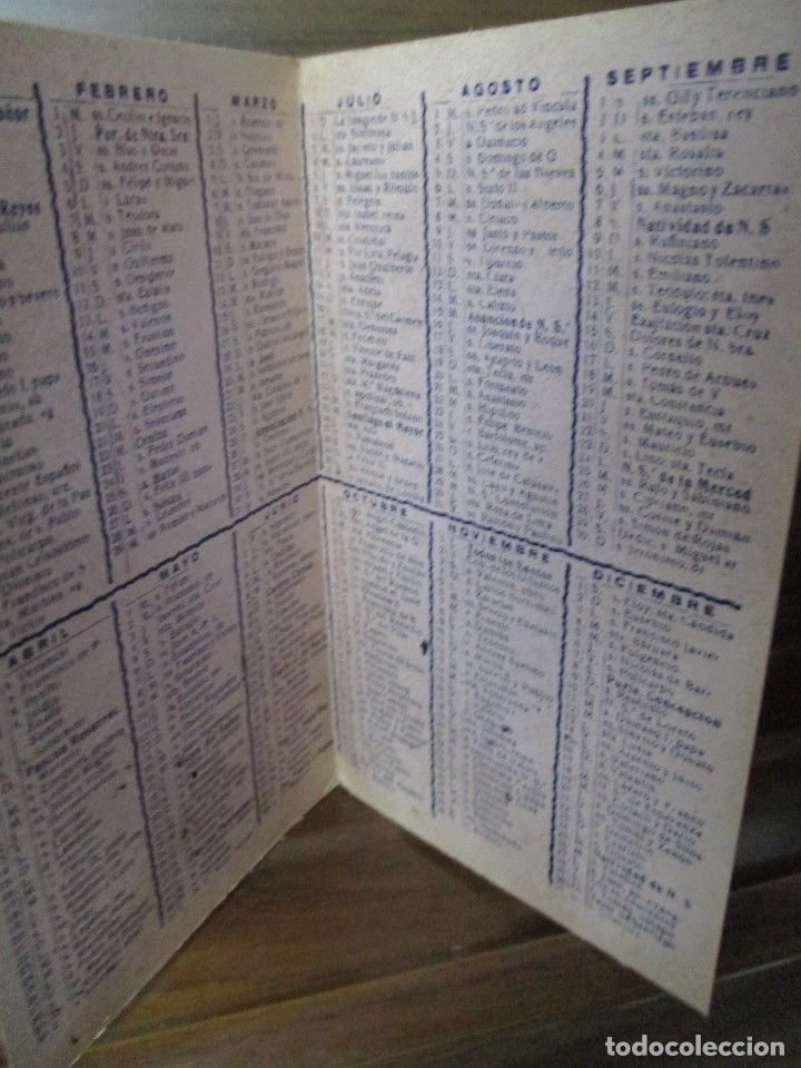Coleccionismo calendarios: calendari 1928 lote de dos - Foto 3