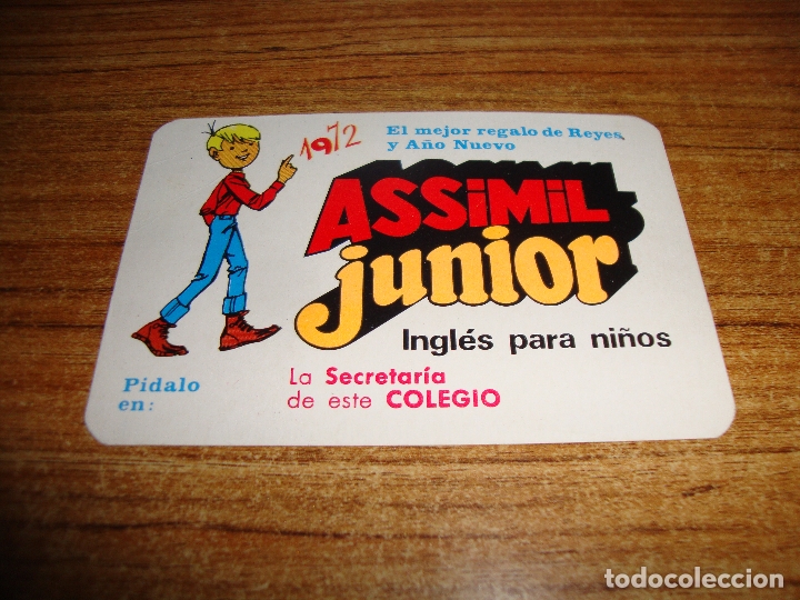 Coleccionismo calendarios: (ALB-TC-105) CALENDARIO DE BOLSILLO ASSIMIL JUNIOR 1972