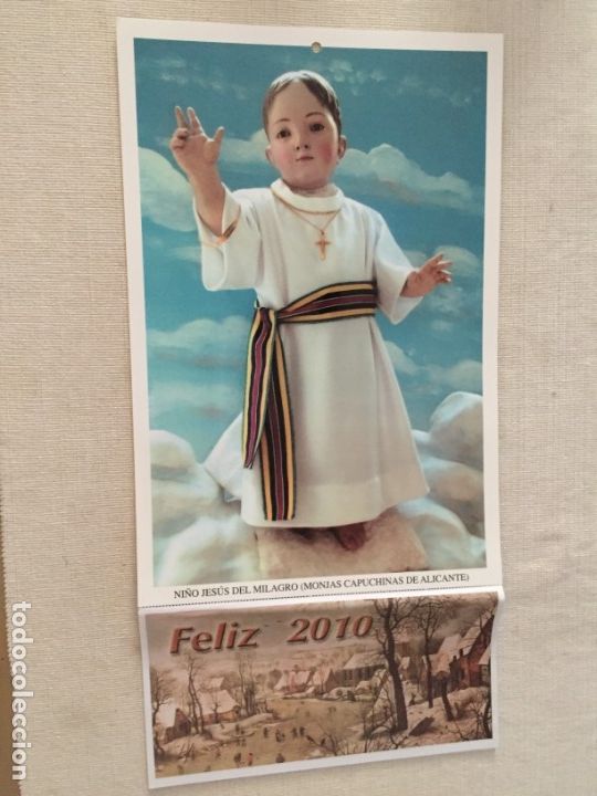 Coleccionismo calendarios: CALENDARIO 2010 NI&Ntilde;O JESUS DEL MILAGRO VENERADO EN ALICANTE MONJAS CAPUCHINAS
