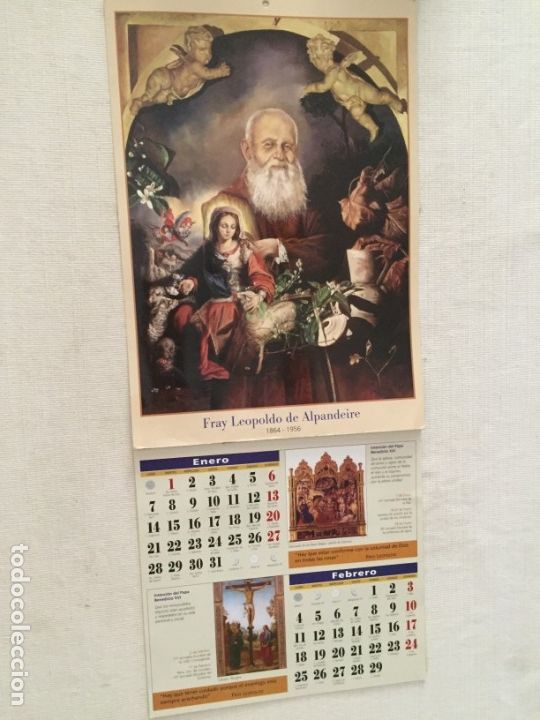 Coleccionismo Calendarios: CALENDARIO PARED FRAY LEOPOLDO TAMA&Ntilde;O: 55 X 23,5 CM