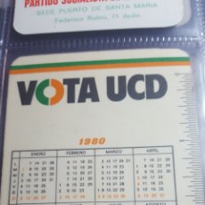Coleccionismo Calendarios: VOTA UCD AÑO 1979