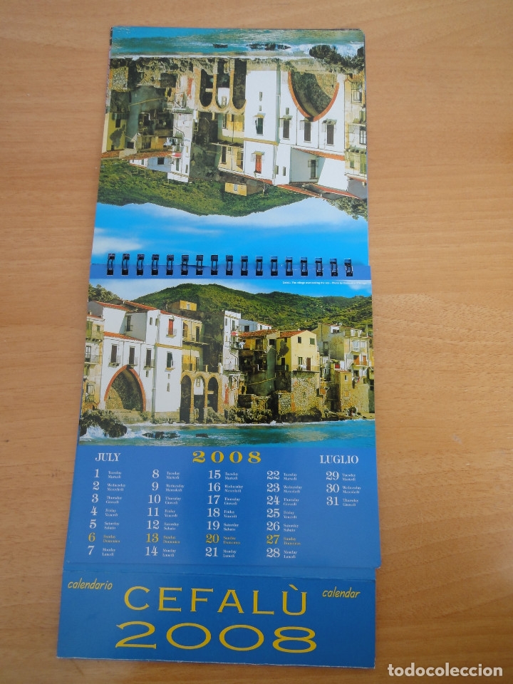 Coleccionismo calendarios: Calendario de mesa 2008. Cefalu - Foto 4