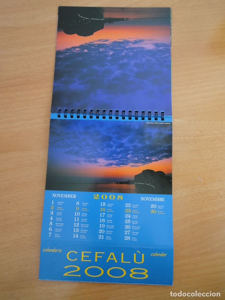 Coleccionismo calendarios: Calendario de mesa 2008. Cefalu - Foto 5