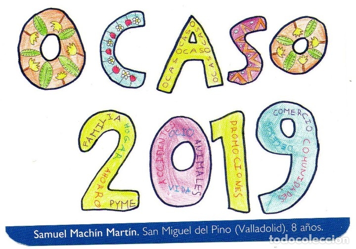 Coleccionismo calendarios: Calendario de Publicidad 2019 - SEGUROS OCASO