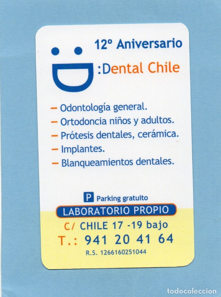 Coleccionismo calendarios: Calendario de Publicidad 2016 - DENTAL CHILE