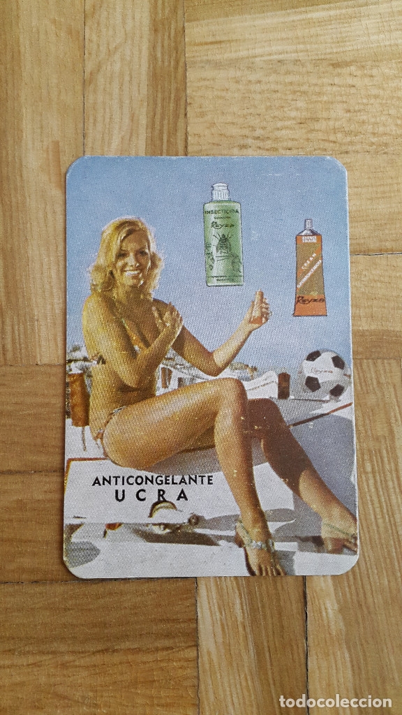 Coleccionismo calendarios: CALENDARIO PUBLICITARIO - ANTICONGELANTE UCRA (CHICA ER&Oacute;TICA) A&Ntilde;O 1972 - VER FOTOS