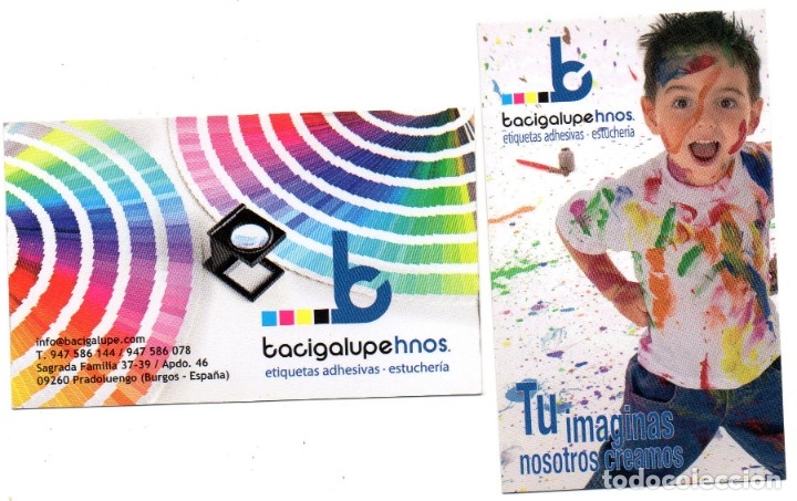 Coleccionismo calendarios: Calendario de Publicidad 2015 BACIGALUPE - 2 CALENDARIOS