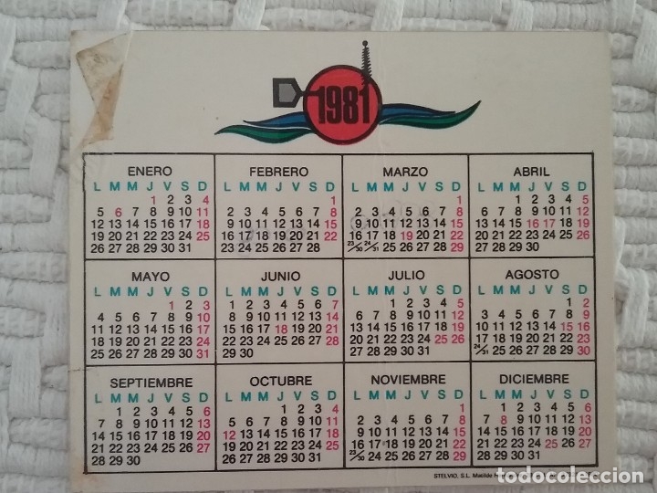 Coleccionismo calendarios: Banco Atl&aacute;ntico 1981 - Foto 2