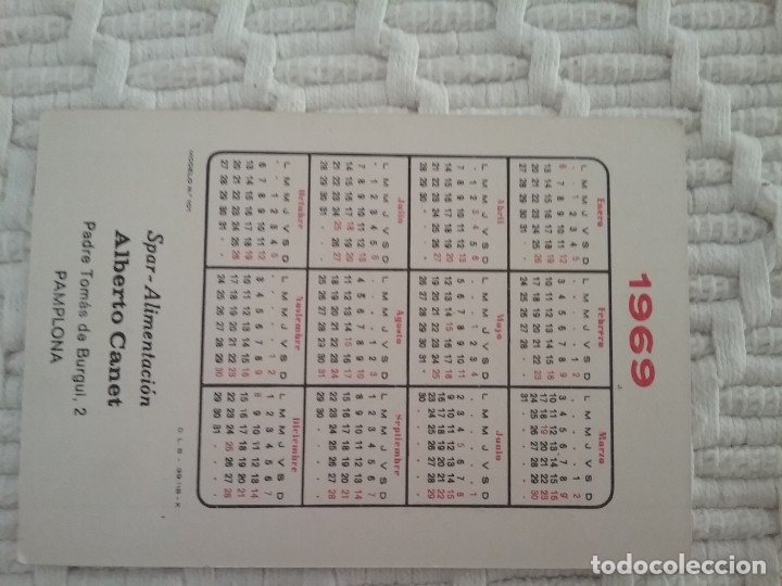 Coleccionismo calendarios: Alberto Canet. 1969 Modelo 101 - Foto 2
