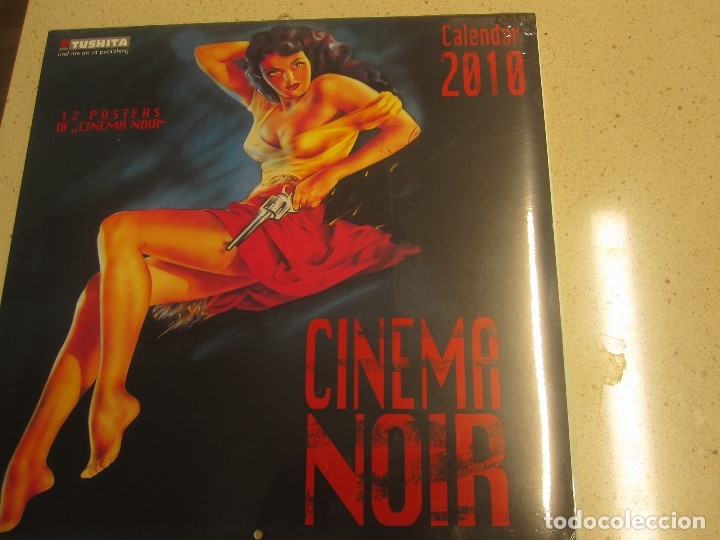 Collectables Calendars: CALENDARIO 2010 CINEMA NOIR 12 POSTERS CINE NEGRO NUEVO Y PLASTIFICADO