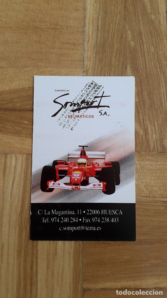 Coleccionismo Calendarios: calendario publicitario - comercial somport - formula 1 - f1 - neumaticos a&ntilde;o 2004 - ver foto