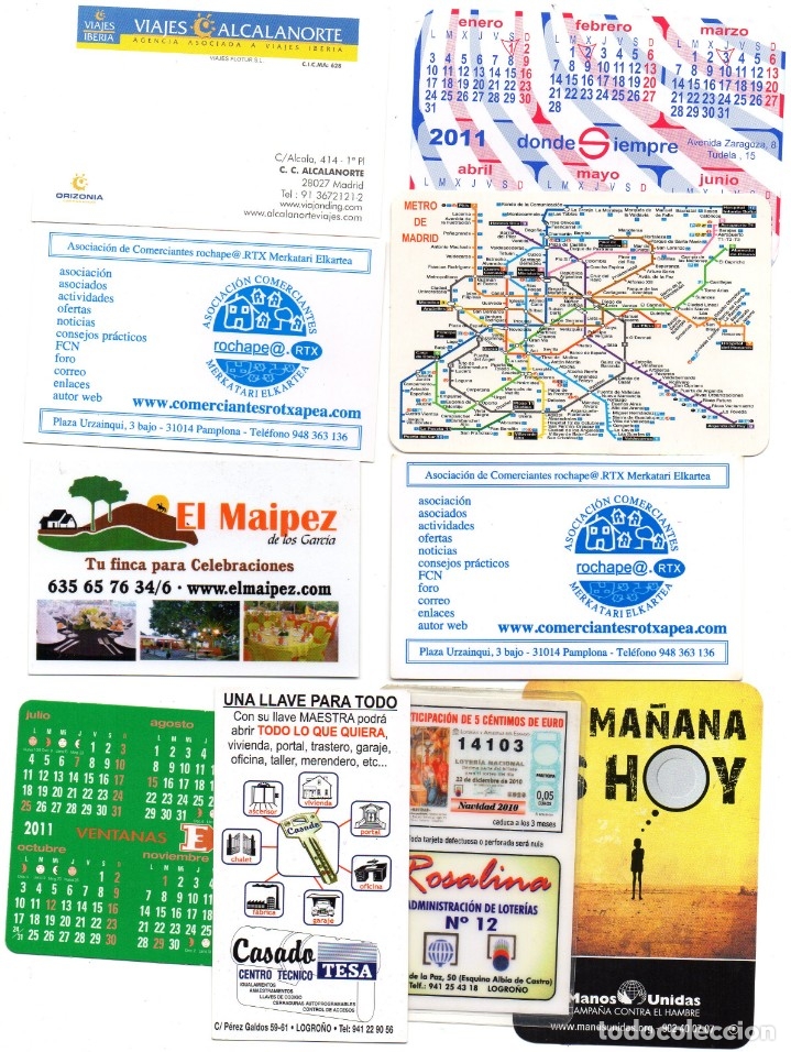 Sammeln von Kalendern: Calendario de Publicidad 2011 - DIEZ CALENDARIOS DE PUBLICIDAD